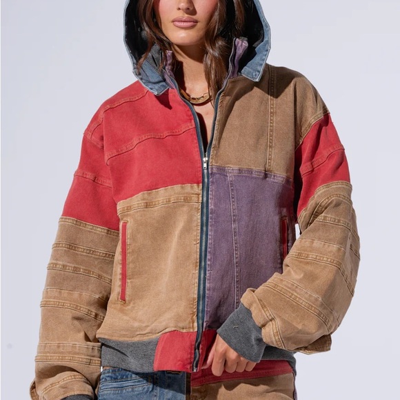 AKIRA Multicolor Bomber Jacket - Picture 2 of 3